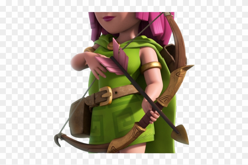 Clash Of Clans Clipart Archer - Arqueira Clash Of Clans Personagens - Png Download #2236533