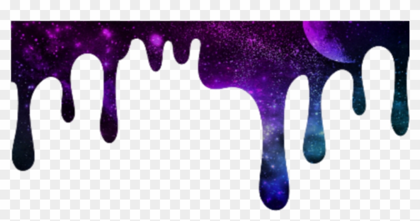 #dripping #melting #galaxy #space #background #overlay - Dripping Galaxy Clipart