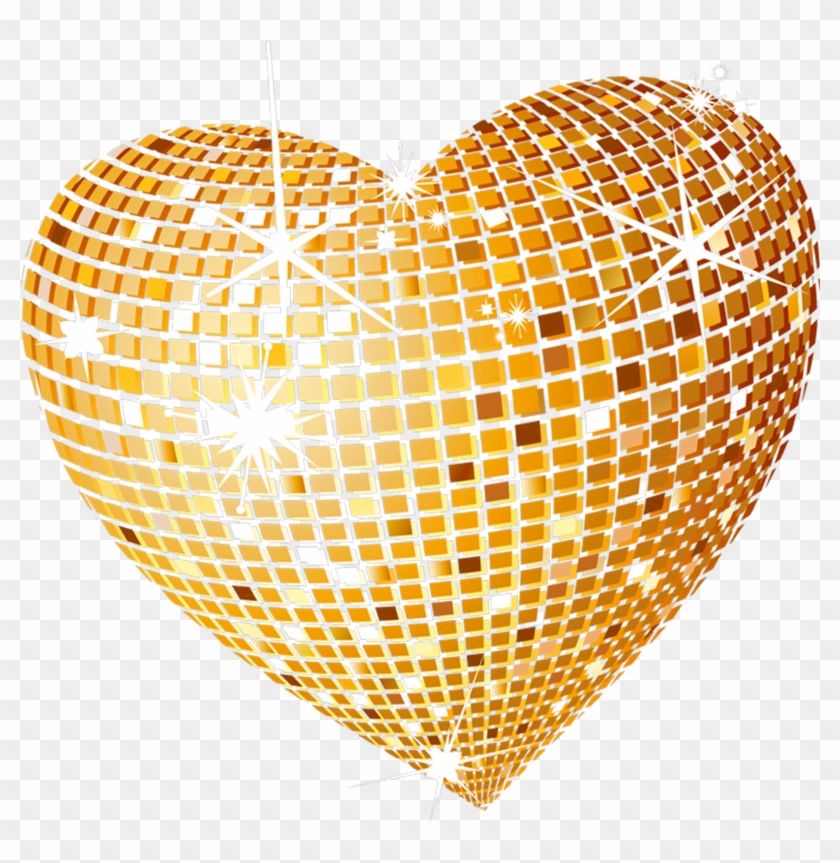 Gold Hearts Transparent Background Clipart