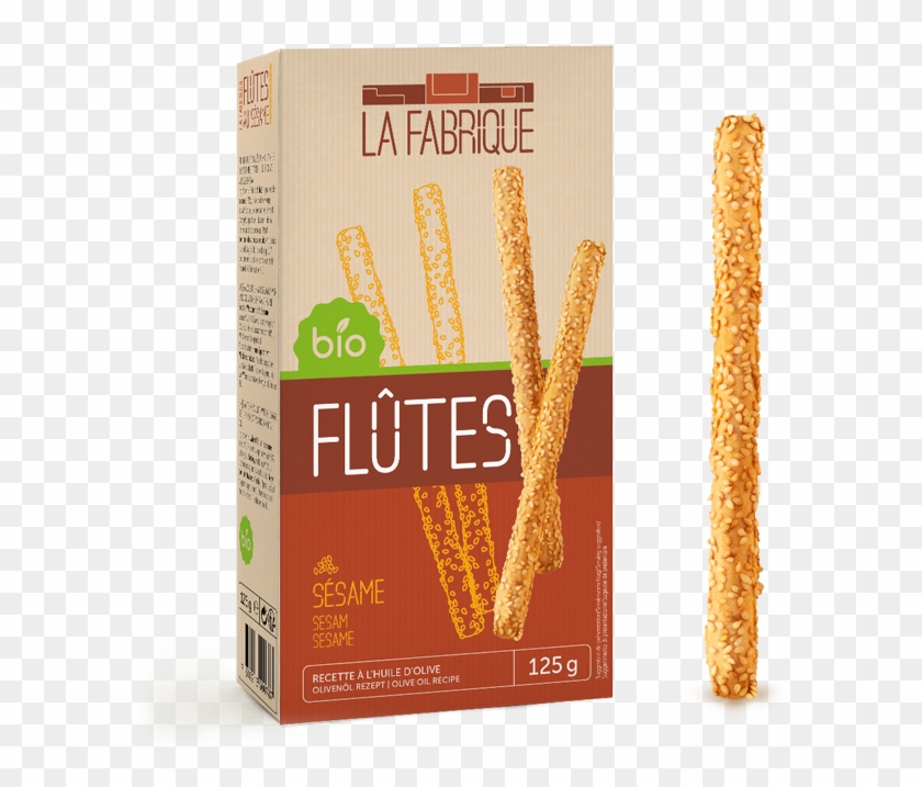 Flute Sesame Bio Cover - Breadstick Clipart #2236747
