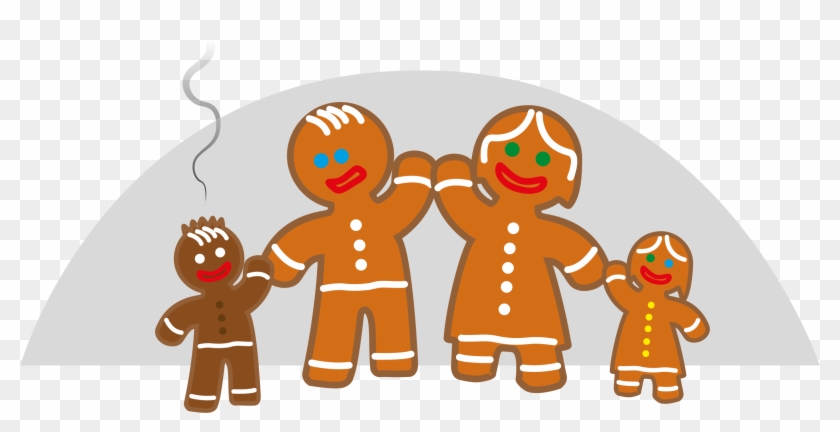 This Free Icons Png Design Of Family Life Of The Gingerbread - Gingerbread Family Clipart Transparent Png