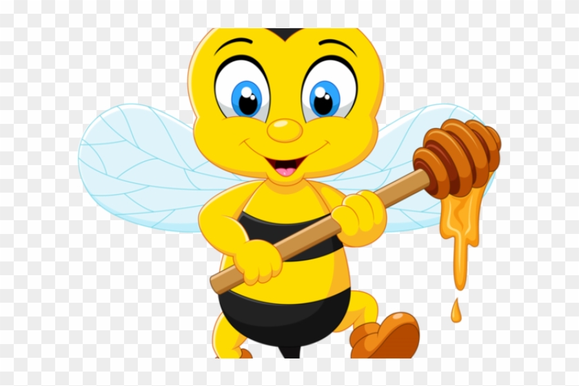 Bee Clipart King - Cartoon Honey Bee Png Transparent Png