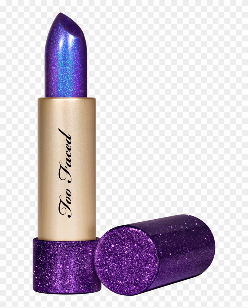 Metallic Indigo Lipstick With Glitter - Too Faced Too Too Hot Clipart