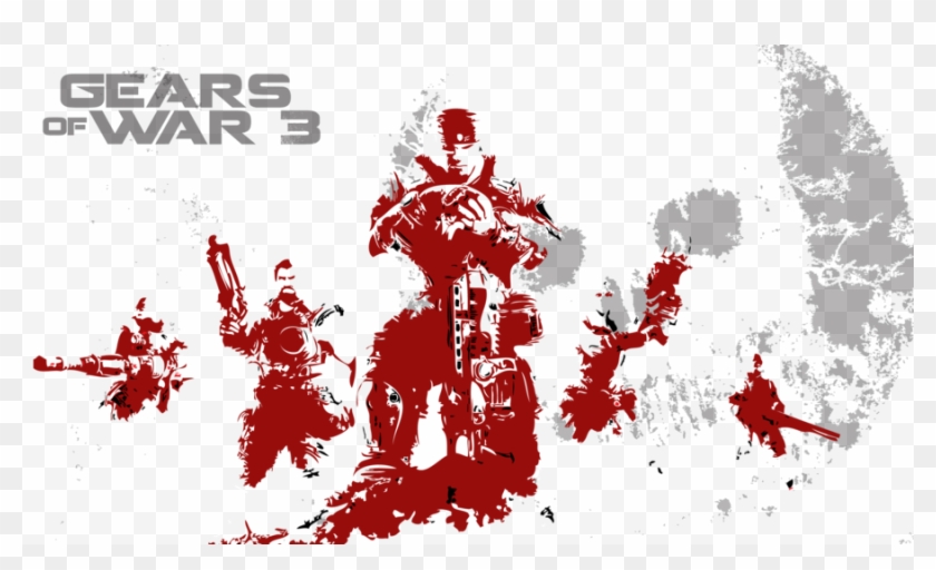 Gears Of War 3 Logo Png - Gears Of War Png Clipart