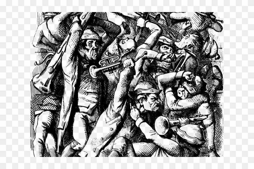 Band Clipart Brass Band - Illustration - Png Download