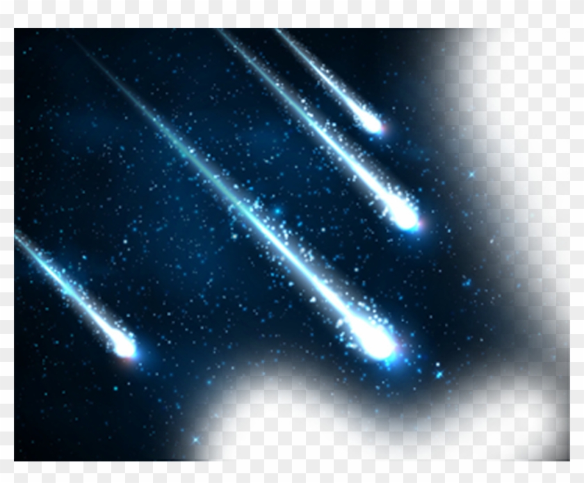 Meteor Stars Sky Space Galaxy Universe Ftestickers - Free Comet Clipart