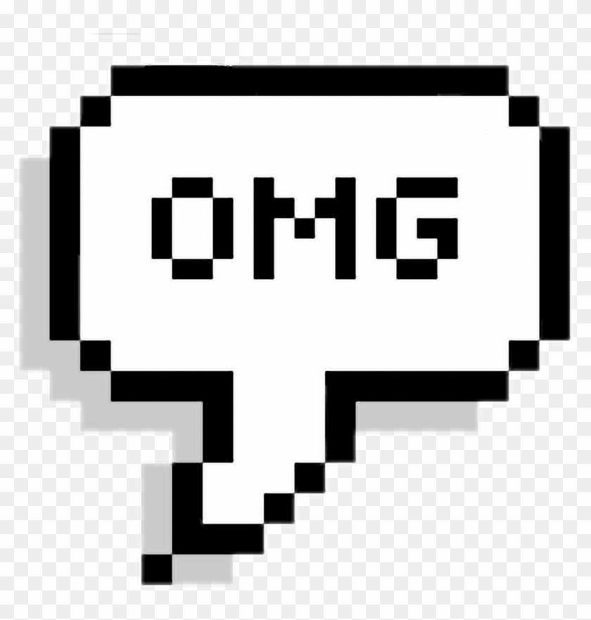 #speachbubble #pixel #pixelspeechbubbles #omg #freetoedit - Transparent Pixel Speech Bubble Png Clipart