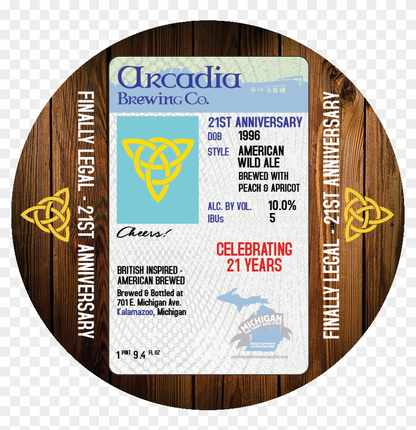 21st Anniversary Ale - Wood Clipart #2239483