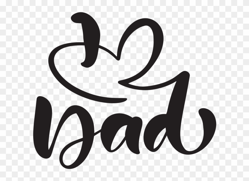 Fathers Day Greeting Quotes - Calligraphy Clipart