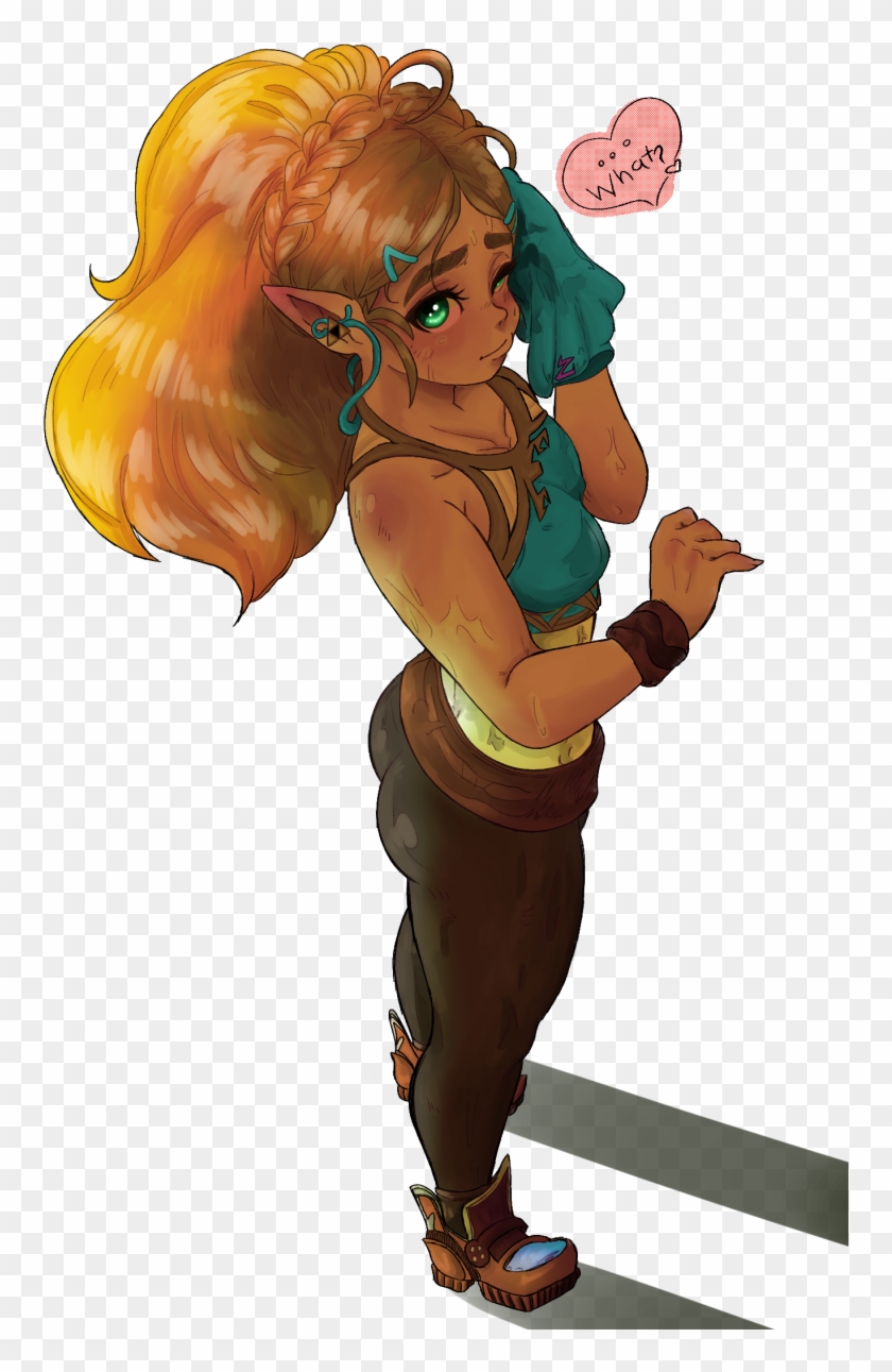 Bra Elf Eyebrows Highres Leggings Looking At Viewer - Cartoon Clipart