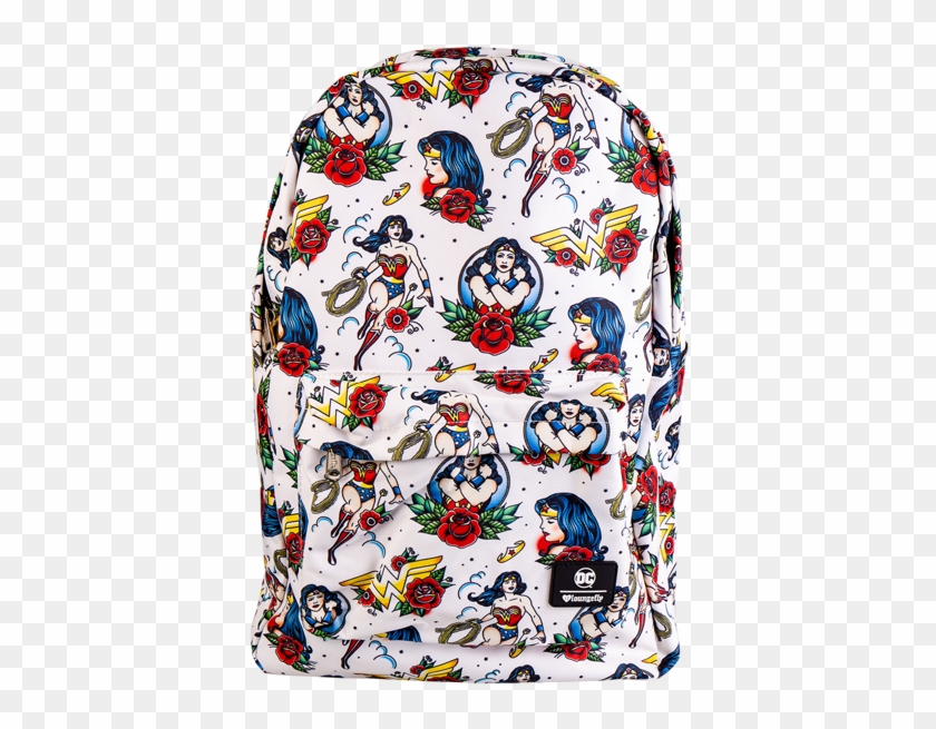 Wonder Woman Tattoo All-over Print Loungefly Backpack - Backpack Clipart #2239695