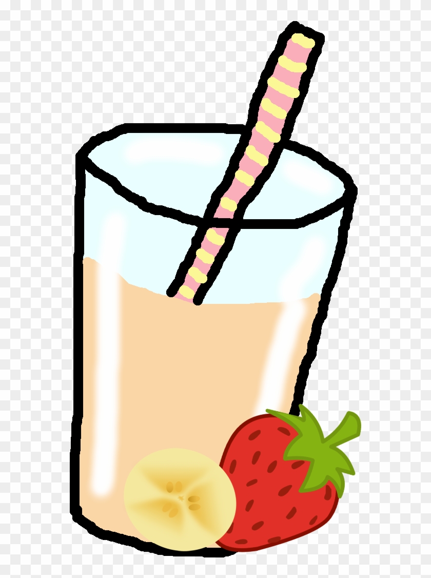 Clipart Black And White Library Banana S Cutie Mark - Strawberry Banana Smoothie Clip Art - Png Download #2240063