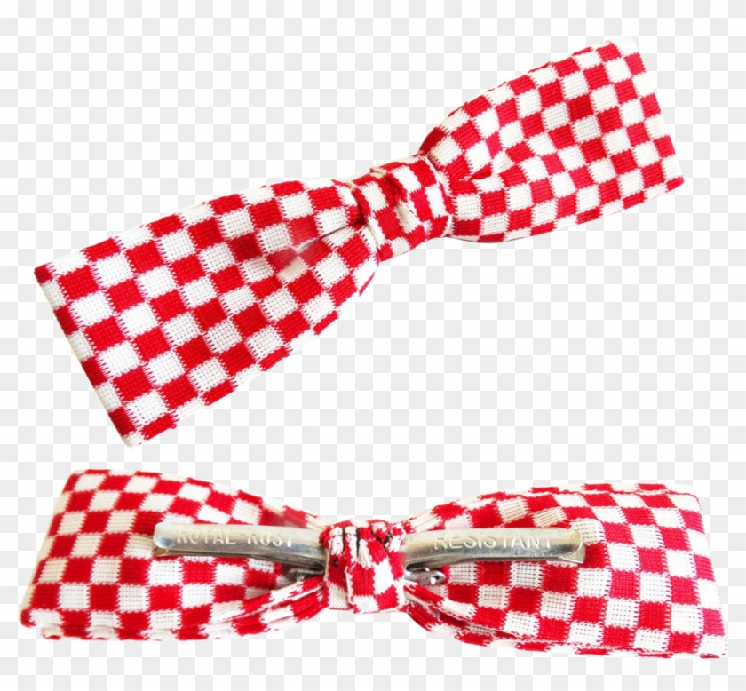 Vintage Men's Bow Tie Red White Royal Rust Resistant Clipart #2240209