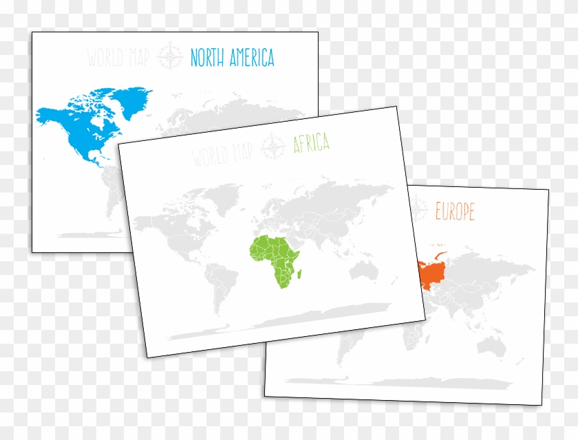 World Map Outline - Many Continents Are There In The World Clipart