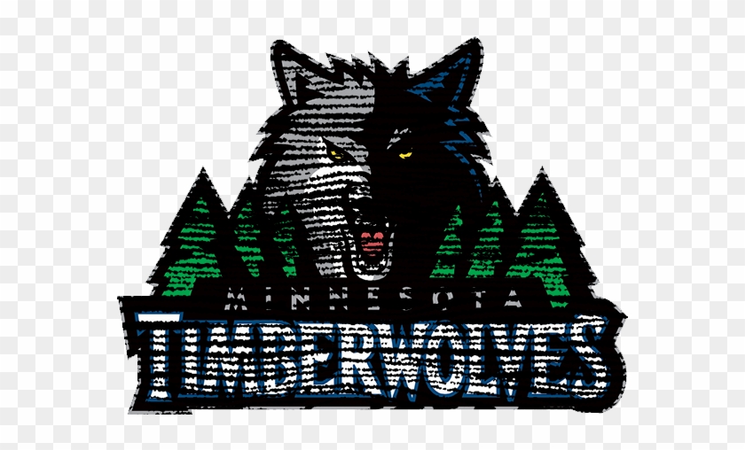 Minnesota Timberwolves 2008-present Primary Logo Distressed - Minnesota Timberwolves Clipart #2240403