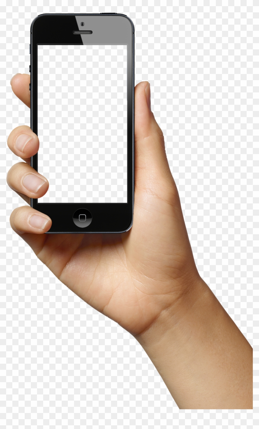 Phone In Hand - Hand With Smartphone Png Clipart #2240443
