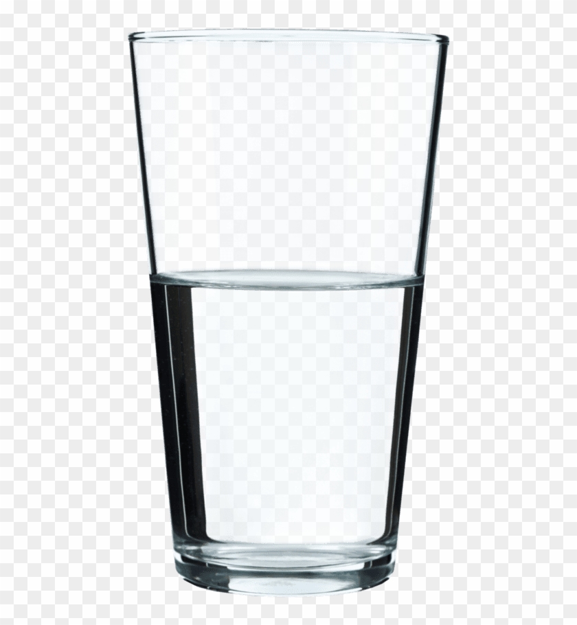 Water, Glass, Water Softening - Glass Half Full Clipart - Png Download