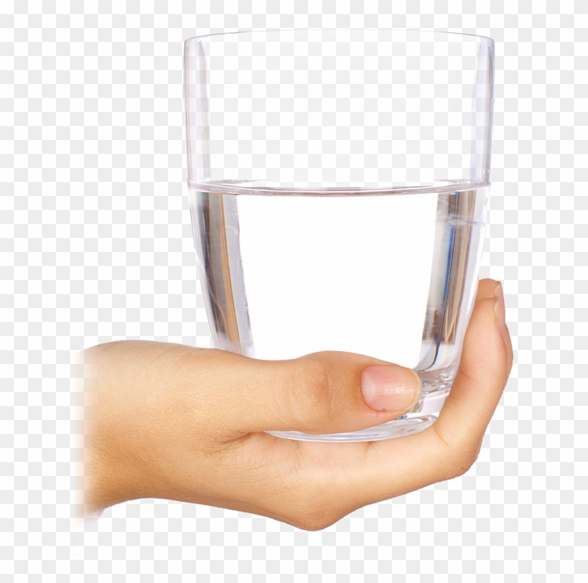 Hand Holding Glass Of Water - Distilled Water Clipart