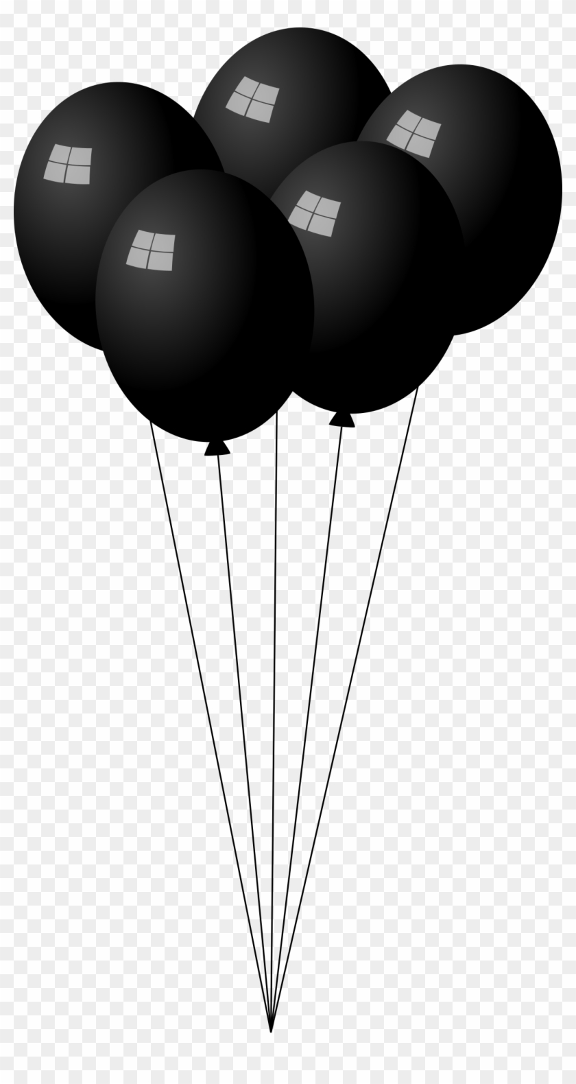 Black Balloons Clipart - Png Download