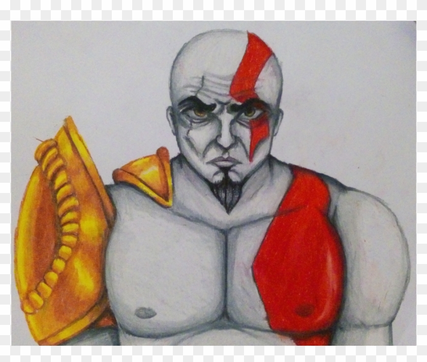 Kratos God Of War [traditional Art] - Sketch Clipart #2241567