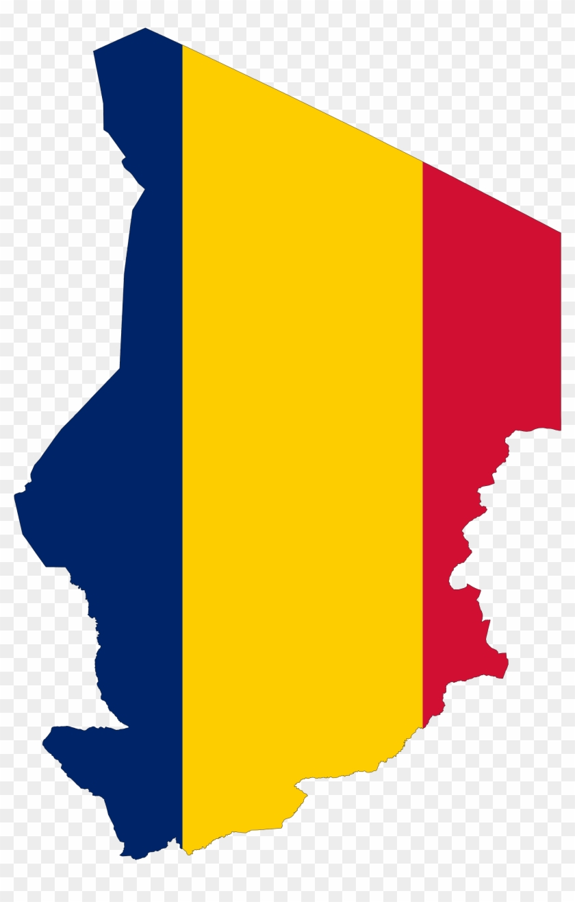 Chad Flag Map - Africa Chad Clipart #2241605