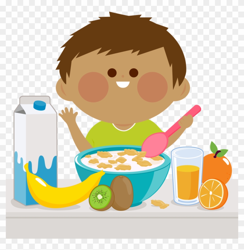 Svg Royalty Free Stock Eating Lunch With Friends Clipart - Having Breakfast - Png Download
