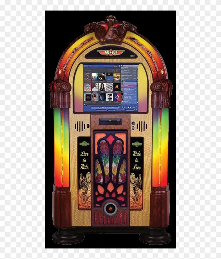 Harley Davidson Music Center Rock-ola Jukebox - Jukebox Clipart #2242533