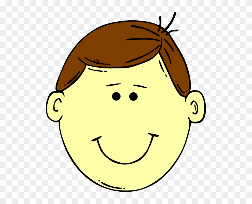 Brown Headed Boy Svg Clip Arts 534 X 600 Px - Brown Eyes Brown Hair Cartoon - Png Download