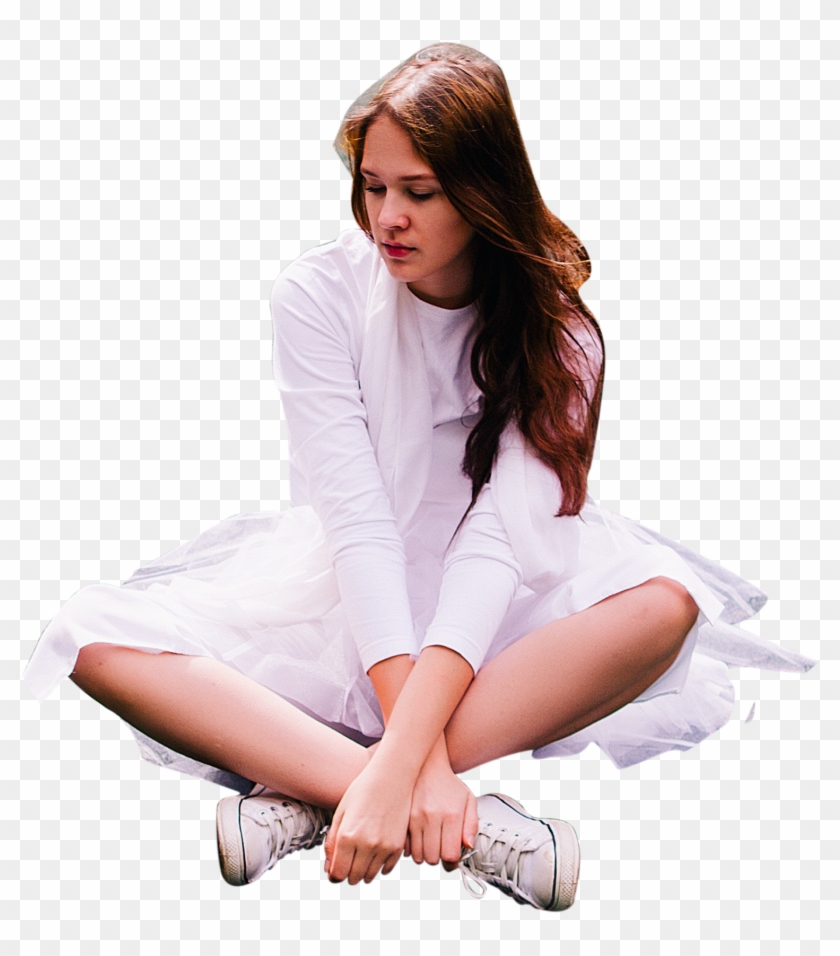 Girl Sitting Png Image - Sitting Clipart #2243198