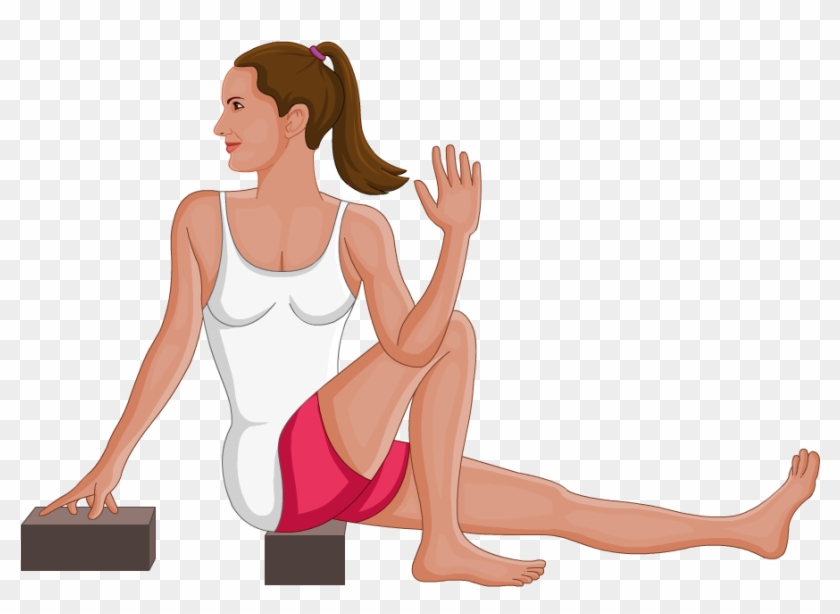 1024 X 1024 7 - Ardha Matsyendrasana Props Clipart