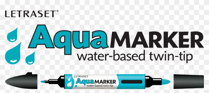 Aquamarker Wtt Pen Logo - Letraset Aqua Markers Clipart #2243274