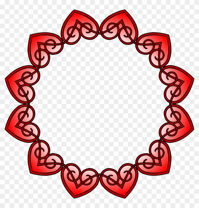 This Free Icons Png Design Of Hearts Frame - Hindu Mandala Border Clipart #2243387