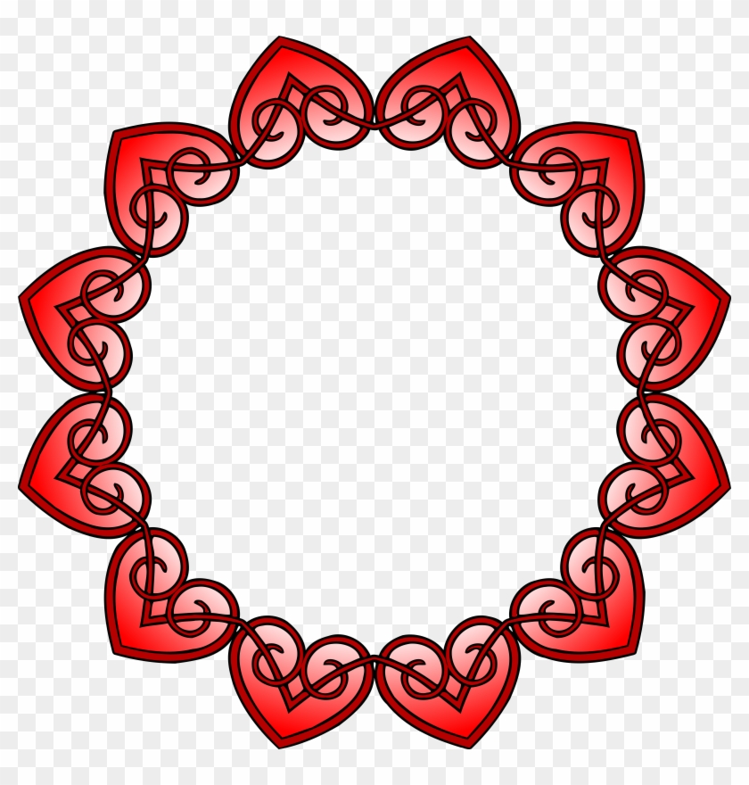 This Free Icons Png Design Of Hearts Frame - Hindu Mandala Border Clipart #2243387