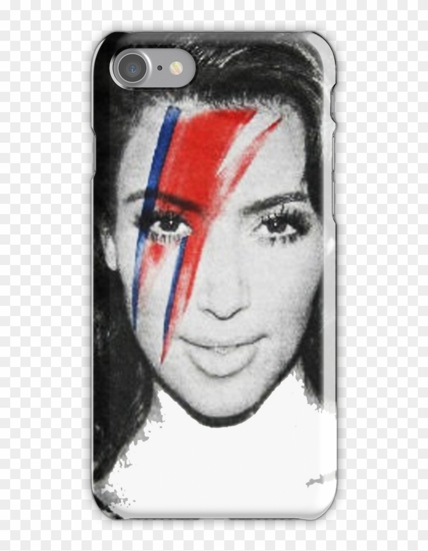 Kim Kardashian Ziggy Stardust Iphone 7 Snap Case - David Bowie Clipart #2243759