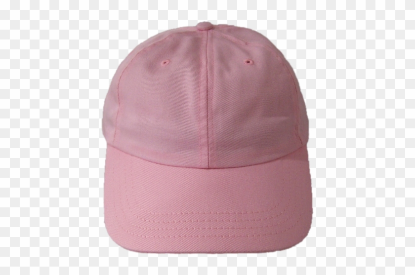 Mid Profile Pink Six Panel Baseball Cap Front - Pink Baseball Cap Png Clipart