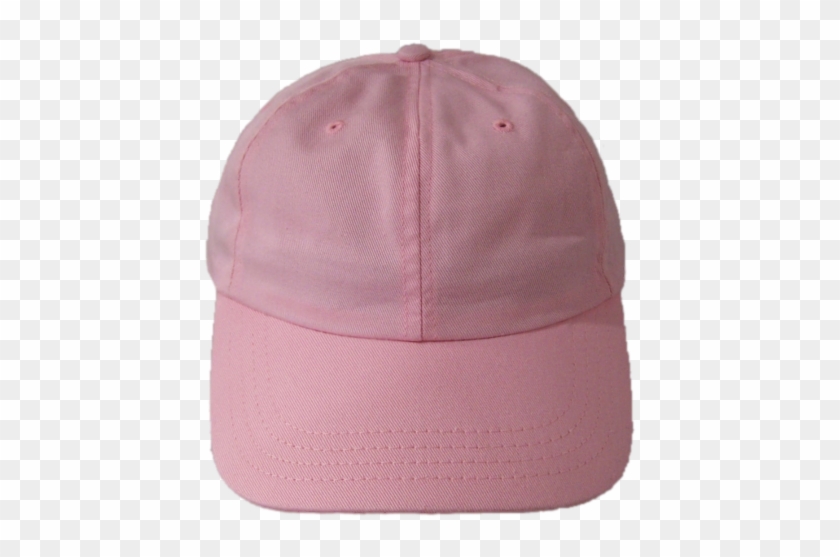 Mid Profile Pink Six Panel Baseball Cap Front - Pink Baseball Cap Png Clipart #2243803