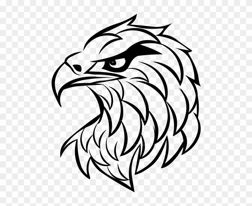 Tattoo Concept Of Strong Eagle Head Stock Illustration - Download Image Now  - Aggression, Animal, Animal Body Part - iStock