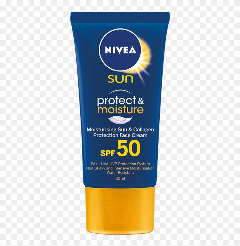 Protect & Moisture Face Cream - Nivea Sunscreen For Face Clipart #2244401
