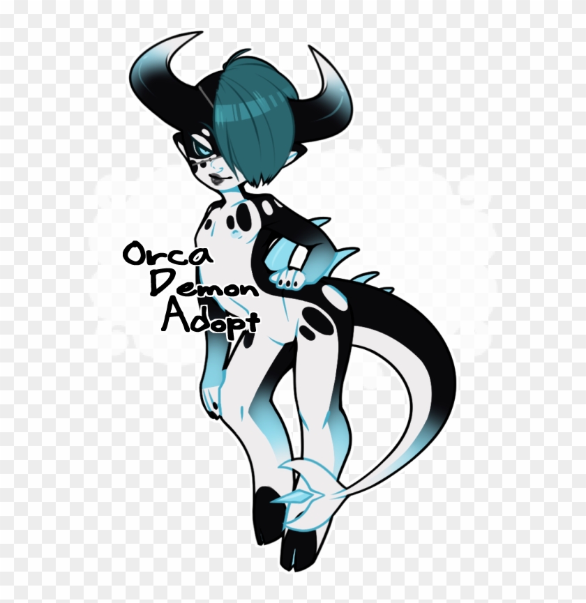Orca Demon Adoptable [[sold]] - Cartoon Clipart