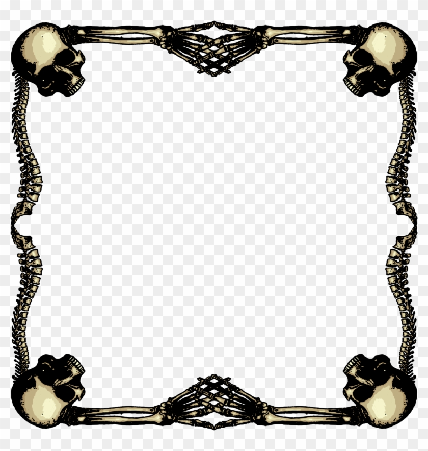 1600 X 1600 25 - Skull Gothic Frames Png Clipart #2245105