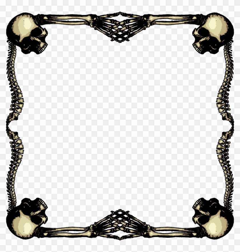 1600 X 1600 25 - Skull Gothic Frames Png Clipart
