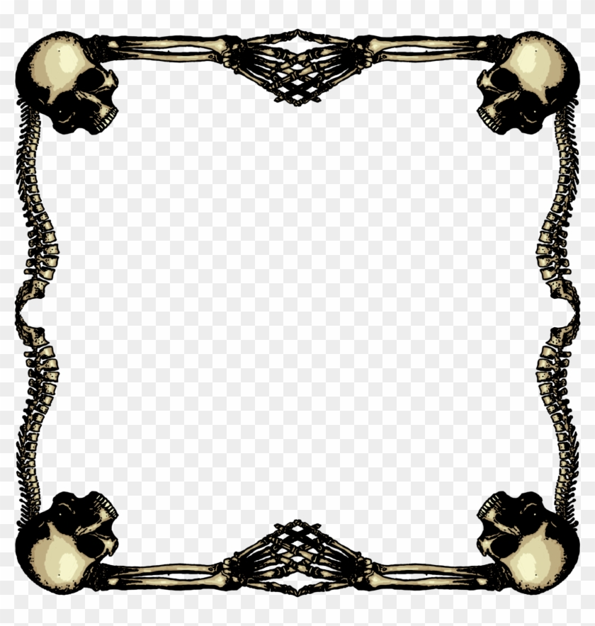 1600 X 1600 25 - Skull Gothic Frames Png Clipart