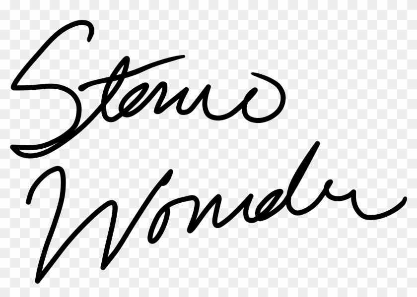 Stevie Wonder Signature - Stevie Wonder Logo Clipart #2245144