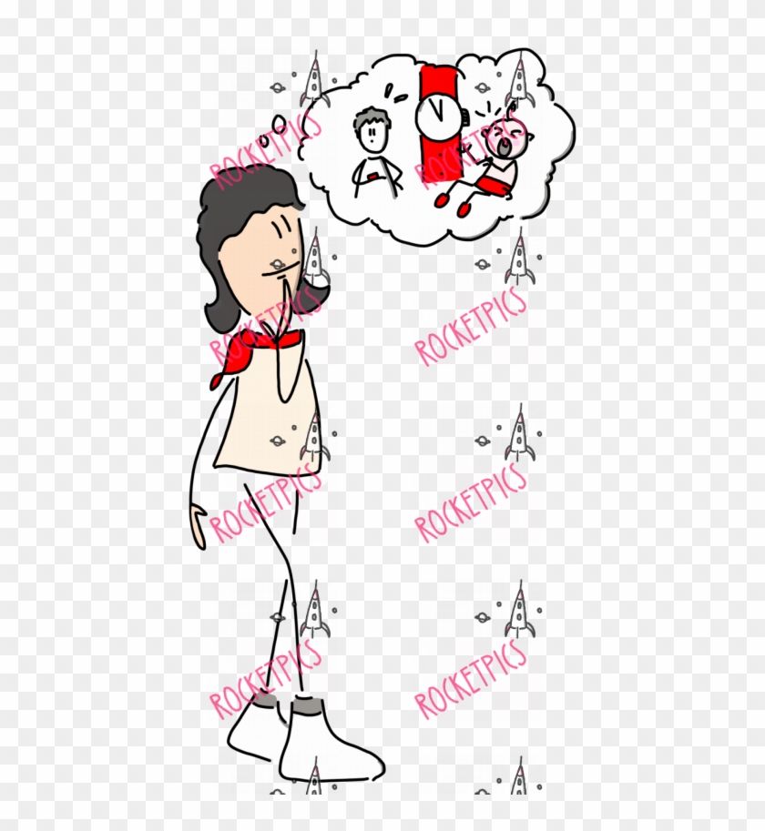 Reflexion And Thinking Cloud - Cartoon Clipart