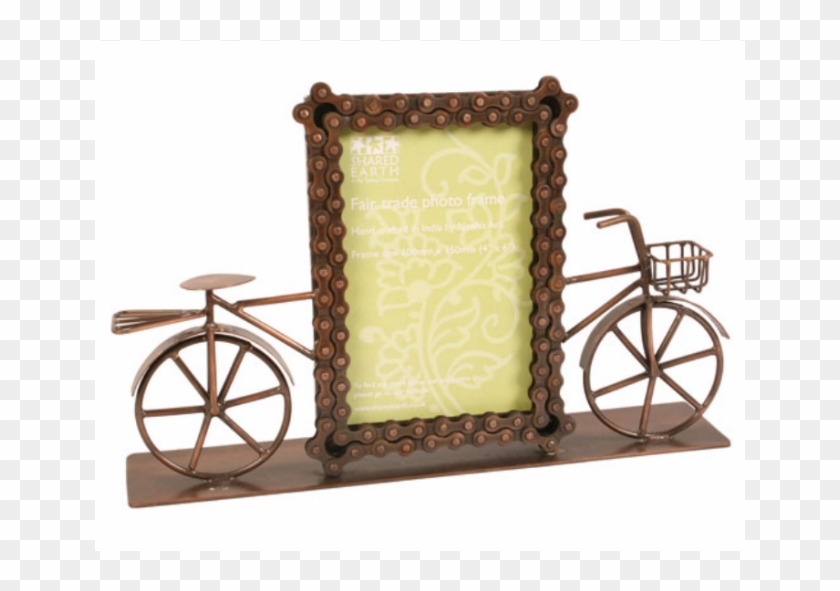 Bike Chain Frame With Bike 4"x6" Photo - Picture Frame Clipart