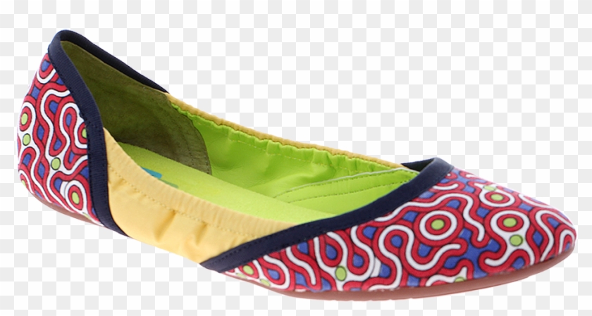Hari Om In Red Print Women's Ballet Flat - Slip-on Shoe Clipart