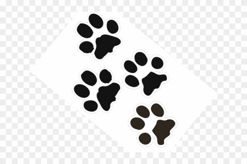 Bobcat Paw Print Outline - Bobcat Paw Prints Clipart