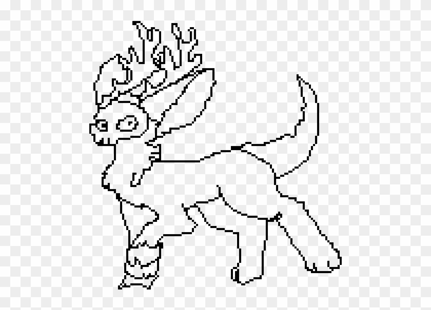 Wip Skull Deer Dog - Line Art Clipart