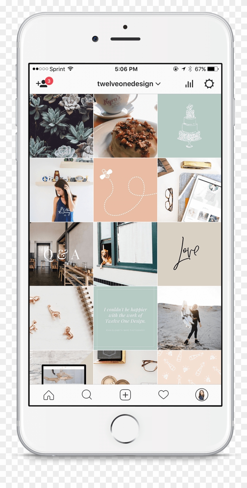 Iphone Instagram Mockup - Iphone Clipart