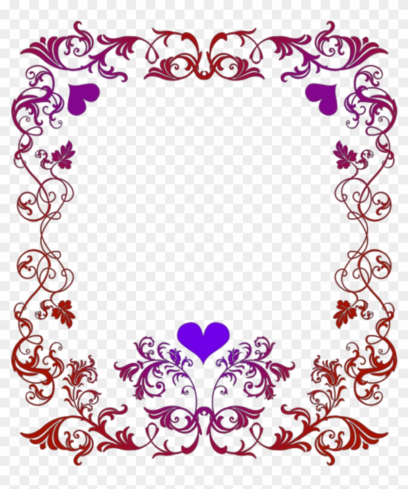 Border Sticker - Valentines Day Border Clip Art - Png Download #2246893